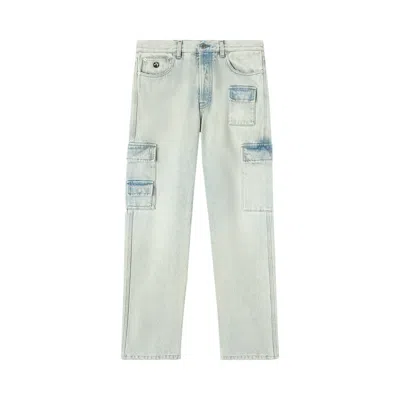 Pre-owned Ambush Slim Denim Cargo Pants 'blue' | Men's Size 30