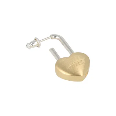 Pre-owned Ambush Small Heart Padlock Single Earring 'gold' | Women's Size Onesize