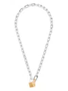 Ambush Small-padlock Chain Necklace In Silver
