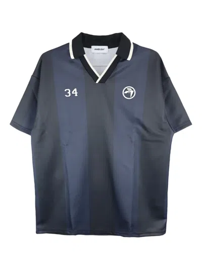 Ambush Soccer Striped T-shirt In Blue