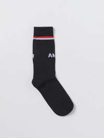 Ambush Logo-intarsia Socks In Black