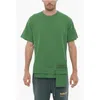 Ambush Solid Color Amazon Sea Foam Crew-neck T-shirt With Waist Poc