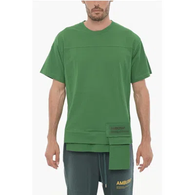 Ambush Solid Color Amazon Sea Foam Crew-neck T-shirt With Waist Poc
