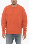 Ambush Monogram Knitted Jumper In Orange