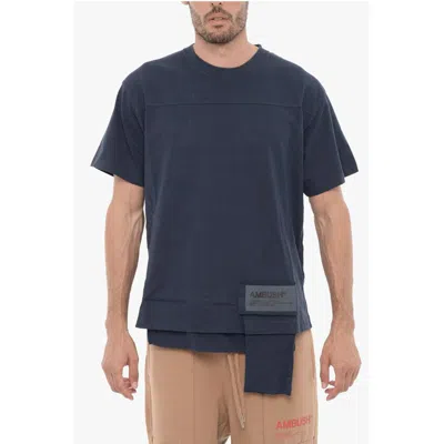 Ambush Solid Color Crew-neck T-shirt With Waist Men's Pocket