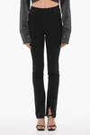 Ambush Solid Color Pants With Ankle Slit In Black