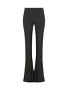 Ambush Split-front Virgin Wool Trousers In Black