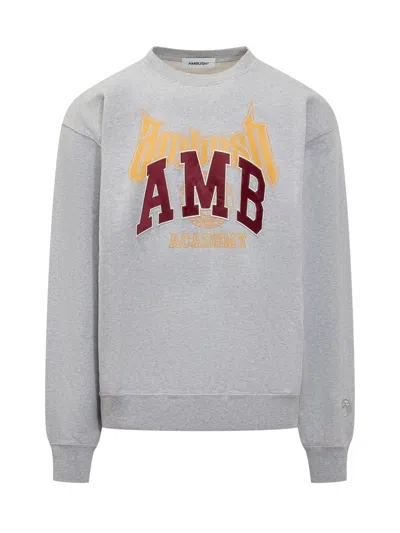 Ambush Statement Logo Sweatshirt In Gray