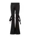 Ambush Strap-detail Flared Trousers In Black
