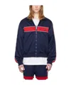 Ambush Stripe-trim Track Jacket In Blue