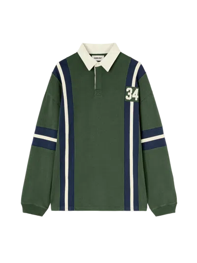 Ambush Striped Rugby Shirt Green