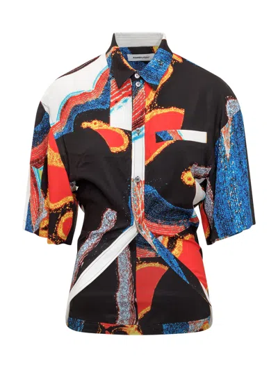 Ambush Stylish Stampaint Shirt In Multicolor