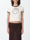 Ambush Emblem Print Cotton T-shirt In Cream
