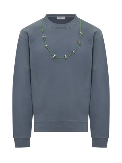 Ambush Stoppers Crewneck Sweatshirt In Blue