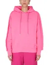 Ambush Logo Cotton Hoodie In Pink