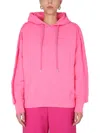 Ambush Logo Cotton Hoodie In Pink