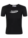 Ambush Crew Neck Graphic Print Short Sleeves Top In Black