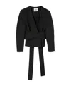 Ambush Tailored Tie-waist Blazer In Black