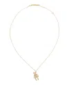 Ambush Teddy Bear Charm Necklace In Gold