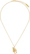 Ambush Gold Teddy Bear Charm Necklace In Yellow