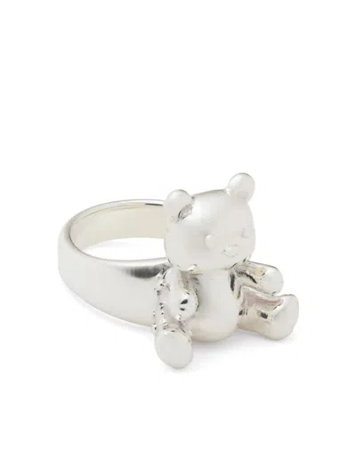 Ambush Teddy Bear Ring In Metallic