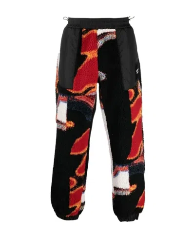 Ambush Teddy-jacquard Printed Sweatpants In Black