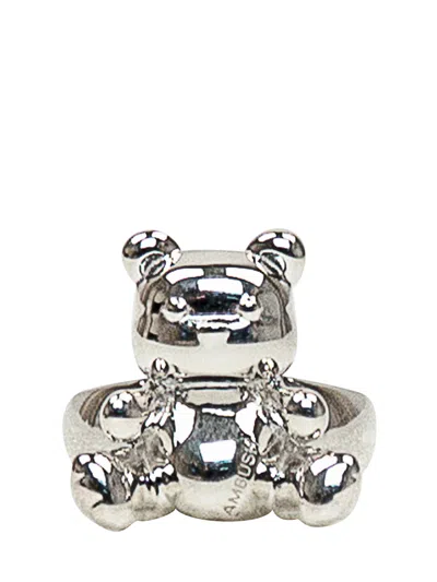 Ambush Teddy Bear Ring In Silver