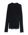 Ambush Textured Logo-hem Knit Jumper In Black