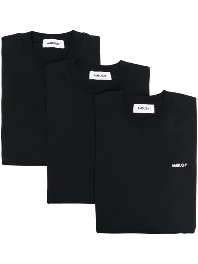 AMBUSH THREE-PACK LOGO-PRINT T-SHIRTS