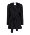 Ambush Tied-waist Single-breasted Blazer In Black