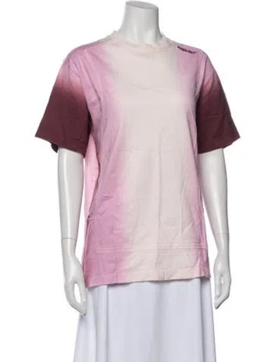 Pre-owned Ambush Tie-dye Print Crew Neck T-shirt In Pink