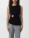 Ambush Cut Out-heart Sleeveless Top In Black