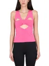 Ambush Top With A Sweetheart Neckline In Pink