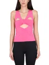 Ambush Top With A Sweetheart Neckline In Pink