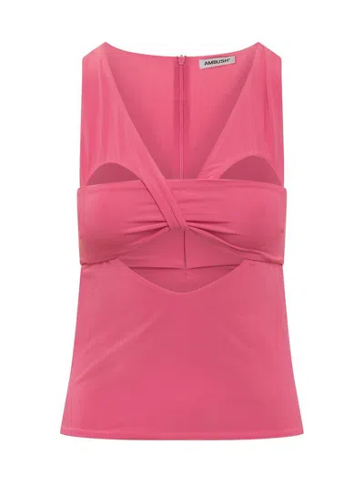 Ambush Top With Heart Neckline