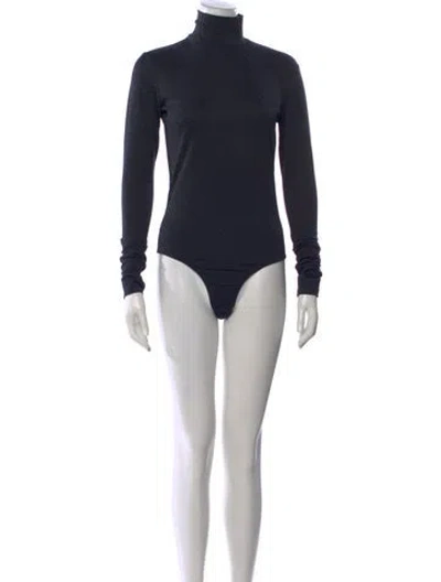 Pre-owned Ambush Turtleneck Long Sleeve Bodysuit In Black