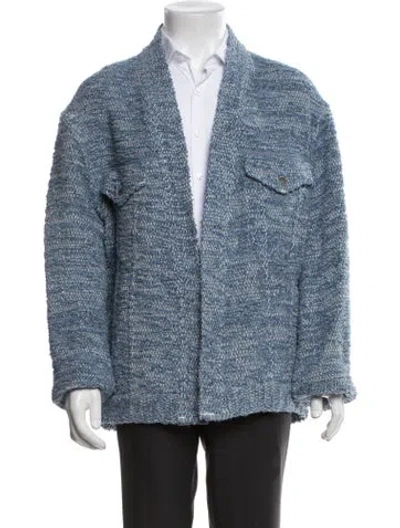 Pre-owned Ambush Tweed Pattern Jacket W/ Tags In Blue