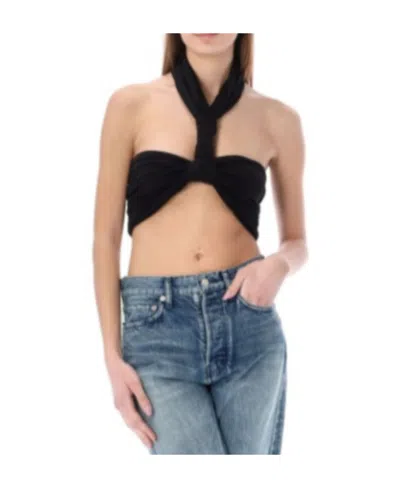 Ambush Twist Top  Black No Color In Nude