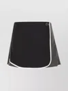 Ambush Two-tone Track Miniskirt In Polyester