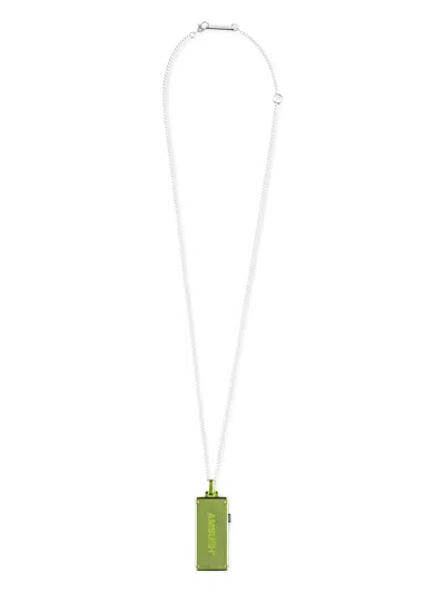 Ambush Usb Rectangle Necklace In Green