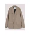 Ambush V-neck Safari Jacket In Nude