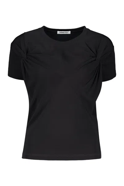 Ambush Viscose T-shirt In Black