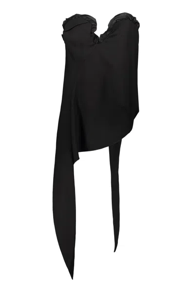 Ambush Viscose Top In Black