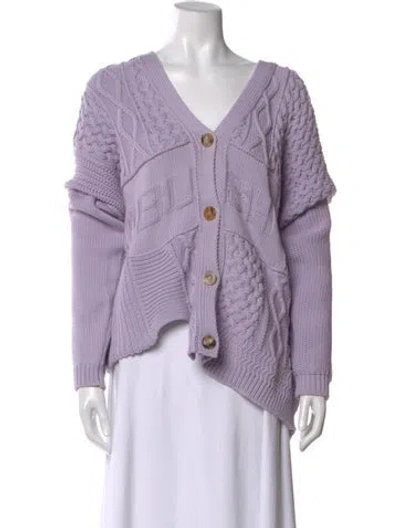 Pre-owned Ambush V-neck Sweater In Purple