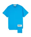 Ambush Waist Pocket T-shirt Deep Water White As In Blue