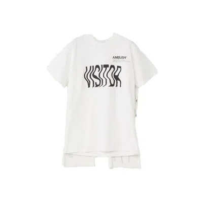 AMBUSH WHITE COTTON T-SHIRT