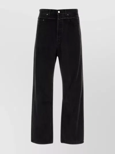 AMBUSH WIDE-LEG CUT DENIM TROUSERS