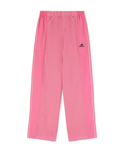 Ambush Wide-leg Panelled Trousers In Pink