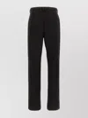 Ambush Wide-leg Trousers With Belt Loops And Pockets In Black