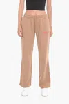 Ambush Wide-leg Workshop Joggers With Logo Print In Beige